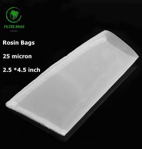 25 micron 2.5*4.5 inch nylon rosin extraction filter bags for hash rosin