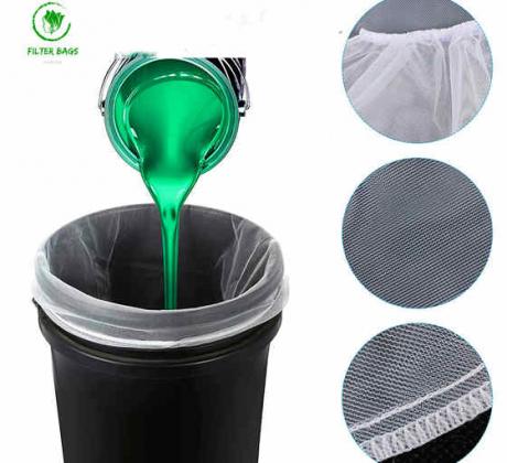 Paint Strainer Bags White Fine Mesh Filters 5 Gallon Bucket Elastic Opening For Sale