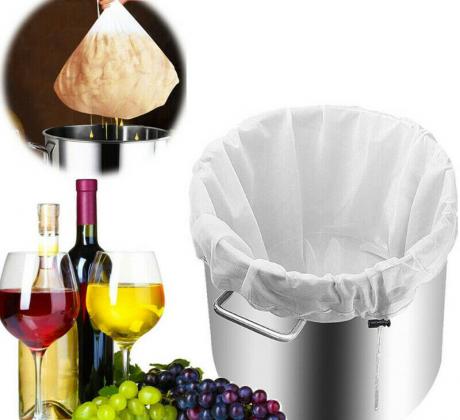 120 Mesh Brewing Filter Bag Wine Homebrew Reusable Filtering Fine Nylon Mesh Strainer