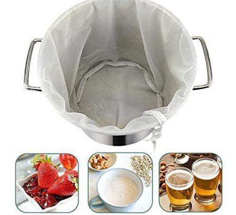 Beer Homebrew Filter Bag for Brewing Malt Boiling Wort Mash Strainer Tool Mesh Nylon Food Strainer Bag