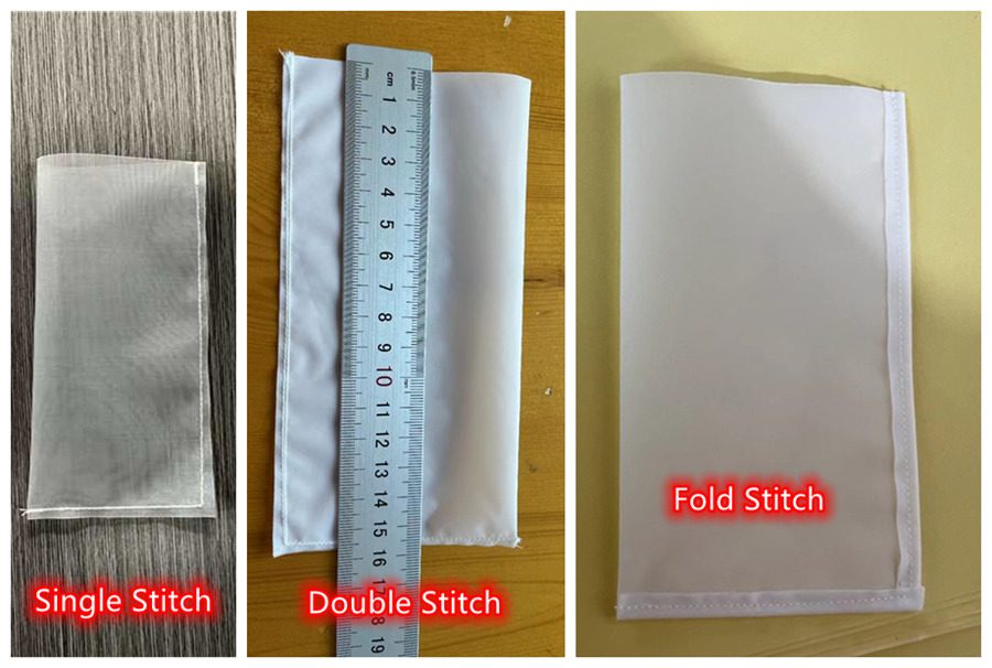 single stitch, double stitch, fold stitch rosin filter bags.jpg