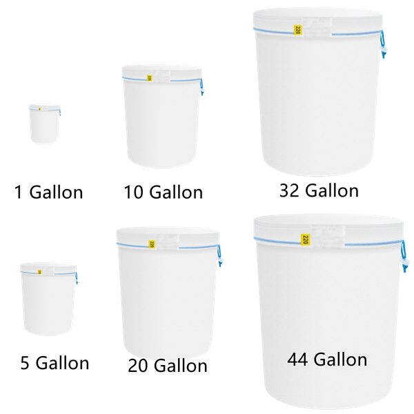 How much cannabis material do I need to put for a 1 gallon 5 gallon 10gallon 20 gallon 32 gallon 44 gallon bubble hash bag.jpg